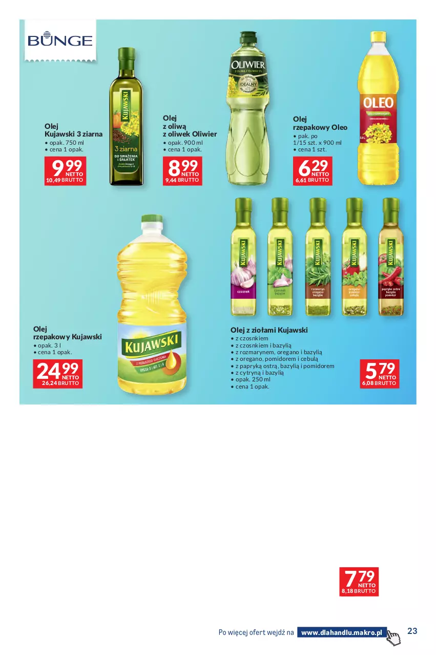 Gazetka promocyjna Makro - Dystrybucja do sklepów - ważna 29.09 do 26.10.2026 - strona 23 - produkty: Bazyl, Gra, Granola, Kujawski, Nestlé, Olej, Olej rzepakowy, Oleo, Quinoa