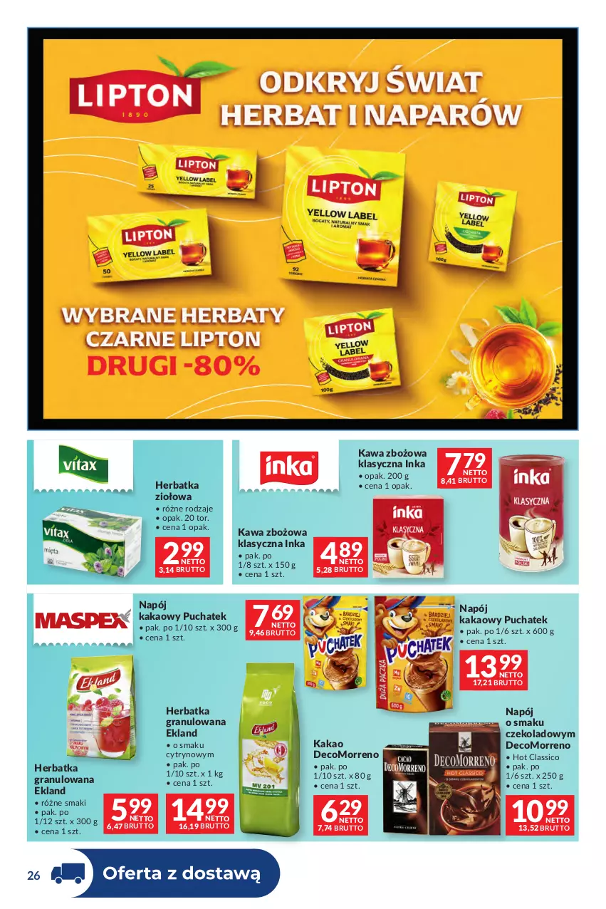 Gazetka promocyjna Makro - Dystrybucja do sklepów - ważna 29.09 do 26.10.2026 - strona 26 - produkty: Gra, Inka, Kakao, Kawa, Kawa zbożowa, Napój