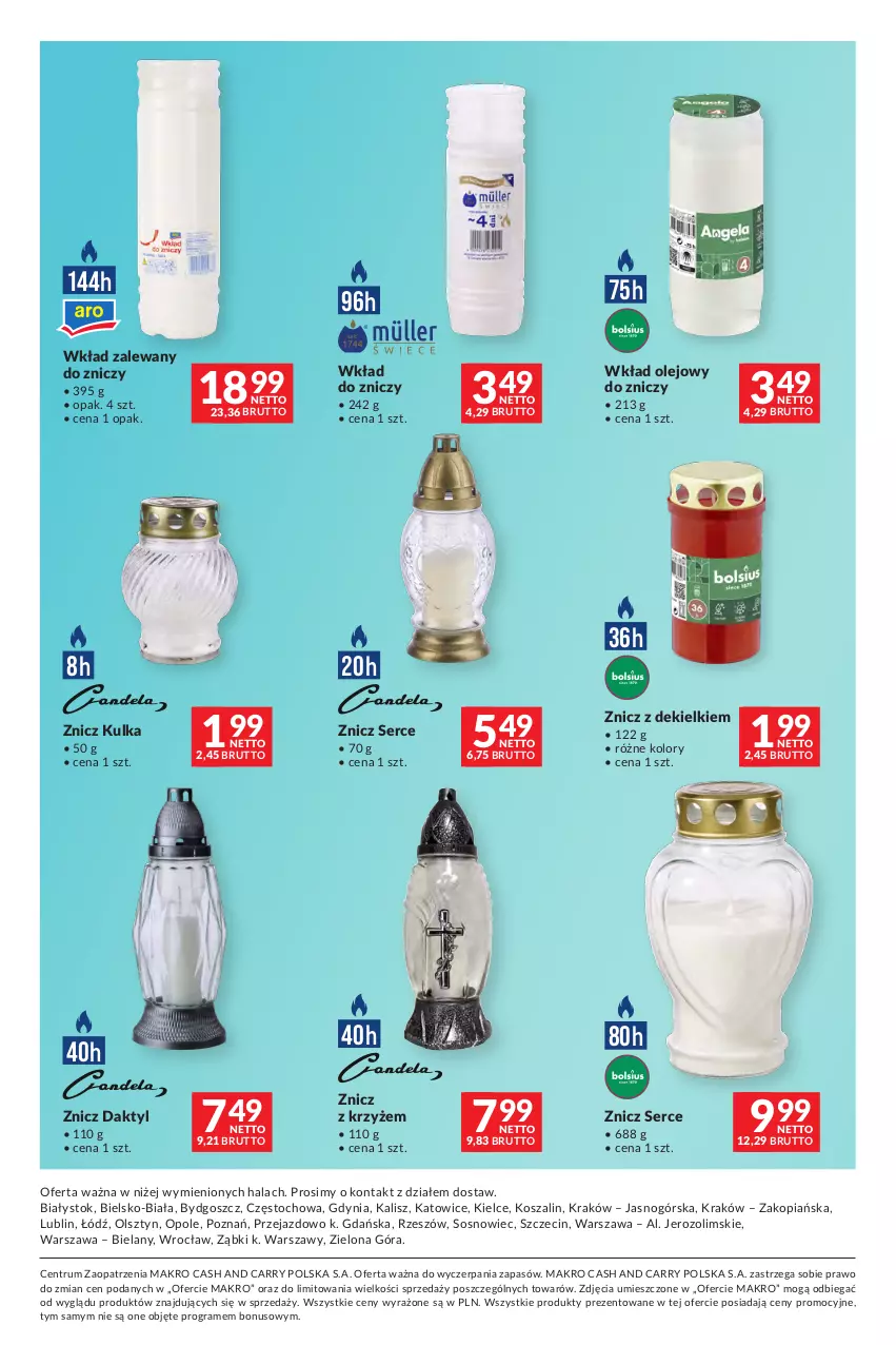 Gazetka promocyjna Makro - Dystrybucja do sklepów - ważna 29.09 do 26.10.2026 - strona 52 - produkty: Gra, Kosz, Olej, Rum, Ser, Sos, Szal, Wkład olejowy, Znicz