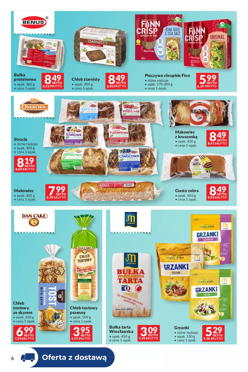 Gazetka promocyjna Makro - Dystrybucja do sklepów - ważna 29.09 do 26.10.2026 - strona 6 - produkty: Bułka, Bułka tarta, Chleb, Chleb tostowy, Chrupki, Makowiec, Piec, Pieczywo, Pieczywo chrupkie, Strucla, Tarta