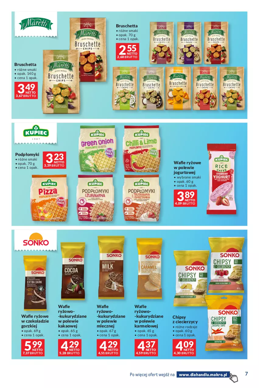 Gazetka promocyjna Makro - Dystrybucja do sklepów - ważna 29.09 do 26.10.2026 - strona 7 - produkty: Chipsy, Jogurt, Kakao, Ryż, Wafle