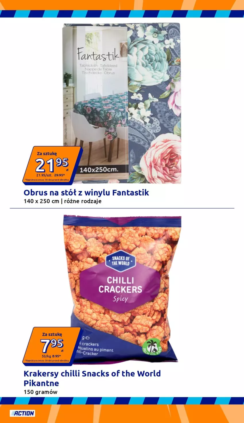 Gazetka promocyjna Action - Gazetka tydzień 37 2026 - ważna 09.09 do 15.09.2026 - strona 17 - produkty: Fa, Fanta, Gra, Krakersy, Obrus, Stół