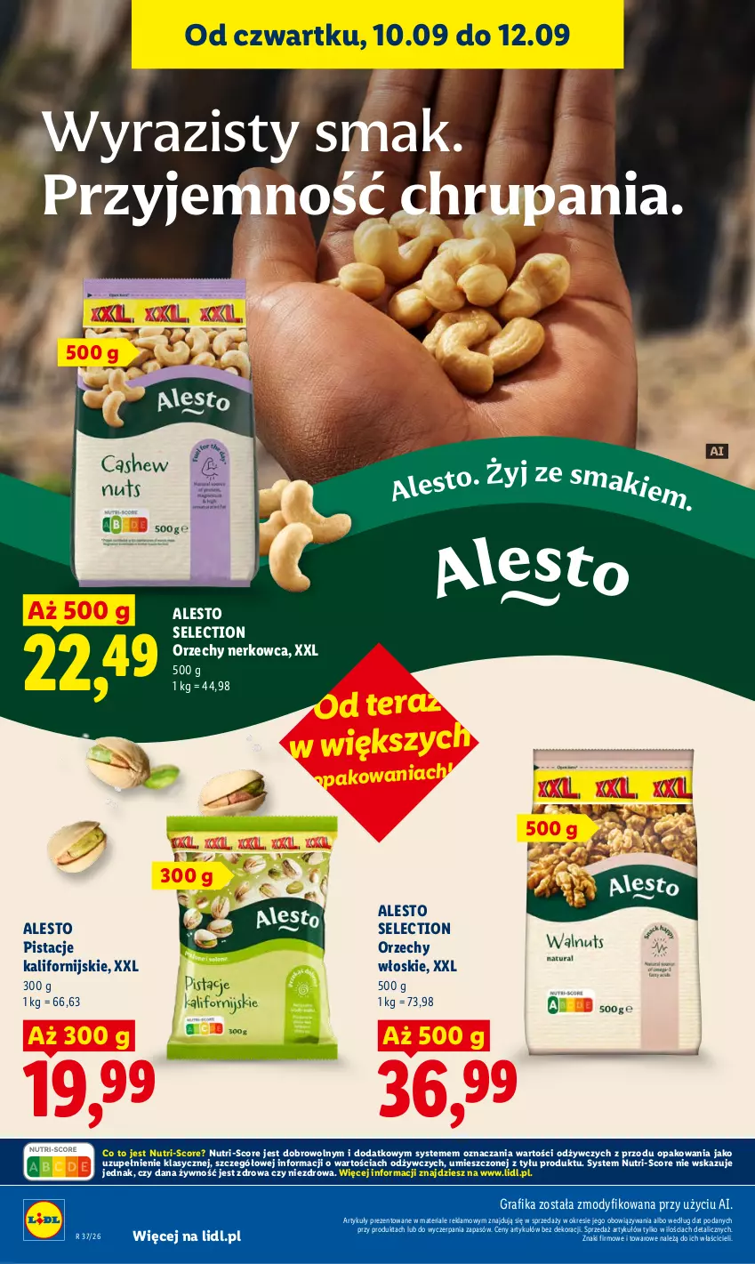 Gazetka promocyjna Lidl - Gazetka ważna od 10.09 do 12.09 - ważna 10.09 do 12.09.2026 - strona 70 - produkty: Gra, Grafika, Orzechy włoskie, Pistacje, Tera