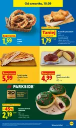Gazetka promocyjna Lidl - Gazetka ważna od 10.09 do 12.09 - Gazetka - ważna od 12.09 do 12.09.2026 - strona 47 - produkty: Piec, Parkside, Pączek, Pasztecik z pieczarkami, Ser, Pieczarka, Crème brûlée