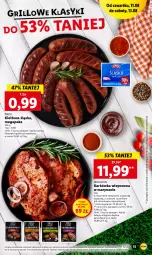 Gazetka promocyjna Lidl - GAZETKA - Gazetka - ważna od 13.08 do 13.08.2022 - strona 15 - produkty: Gra, Karkówka wieprzowa, PIKOK, Grill, Olej, Kiełbasa, Kiełbasa śląska