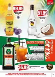 Gazetka promocyjna Topaz - Gazetka - Gazetka - ważna od 30.09 do 30.09.2022 - strona 5 - produkty: Piwa, Sok, Jagermeister, Malibu, Wódka, Lanki, Likier, Imbir