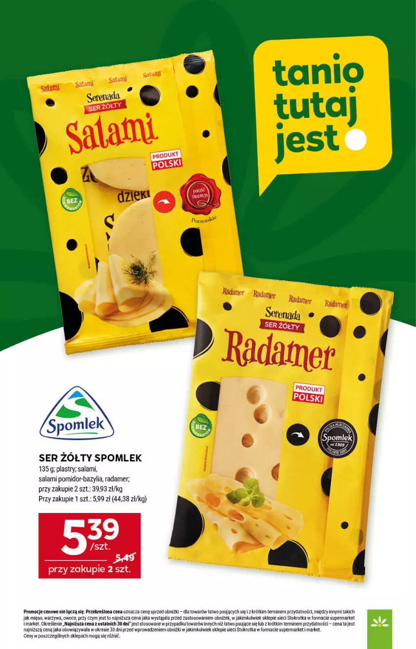Gazetka promocyjna Stokrotka - Supermarket - ważna 17.07 do 23.07.2025 - strona 7 - produkty: Bazyl, Bazylia, Mięso, Owoce, Radamer, Salami, Ser, Ser zołty, Warzywa