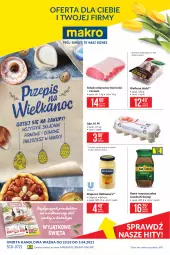 Gazetka promocyjna Makro - [Oferta promocyjna] Artykuły spożywcze - Gazetka - ważna od 03.04 do 03.04.2021 - strona 1 - produkty: Majonez, Kawa rozpuszczalna, Gin, Jaja, Stół, Kawa, Jacobs Krönung, Babuni, Schab wieprzowy, Kiełbasa biała, Biuro, Jacobs, Kiełbasa