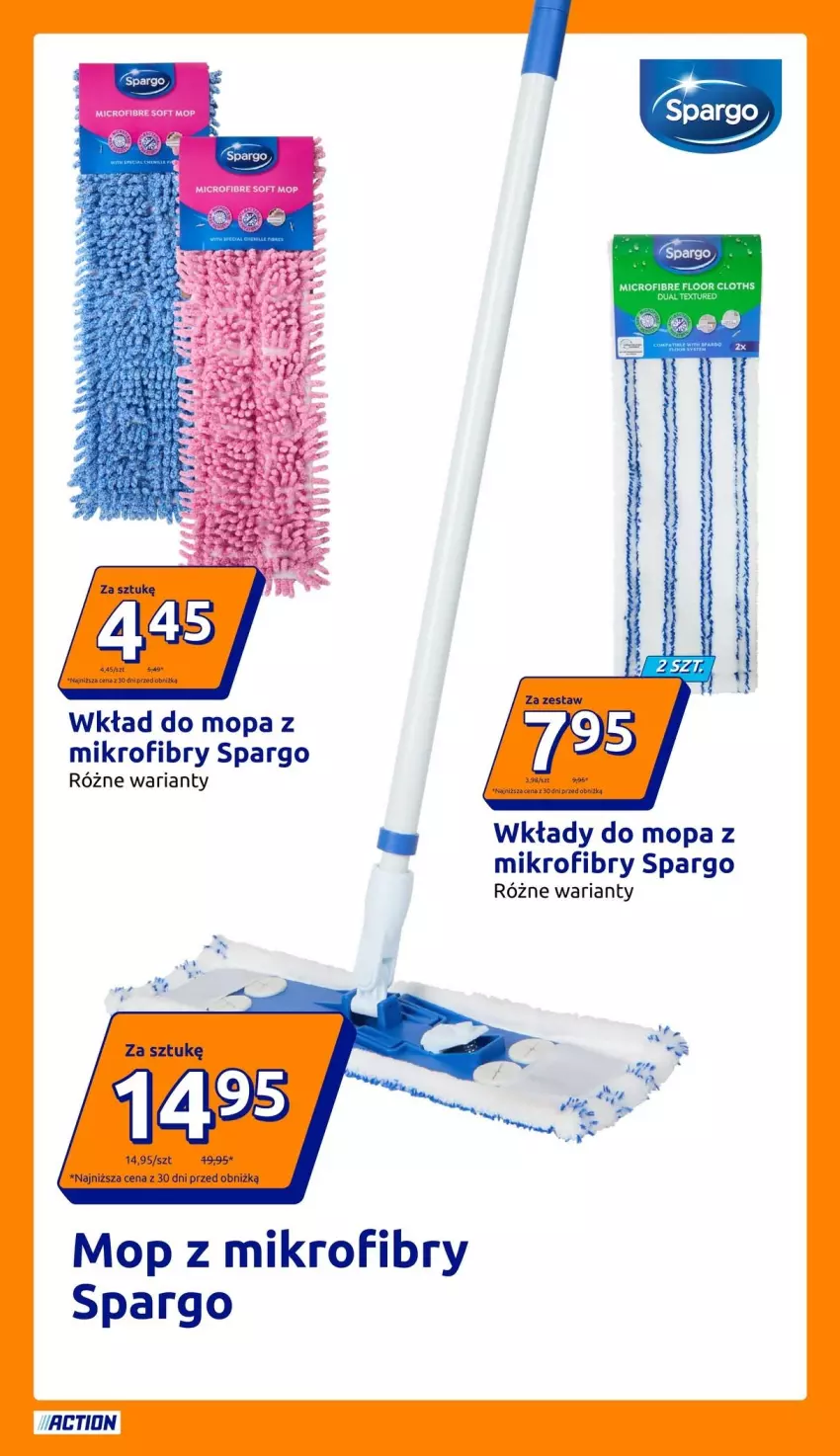 Gazetka promocyjna Action - Gazetka tydzień 34 2026 - ważna 19.08 do 25.08.2026 - strona 25 - produkty: Mop, Wkład do mopa