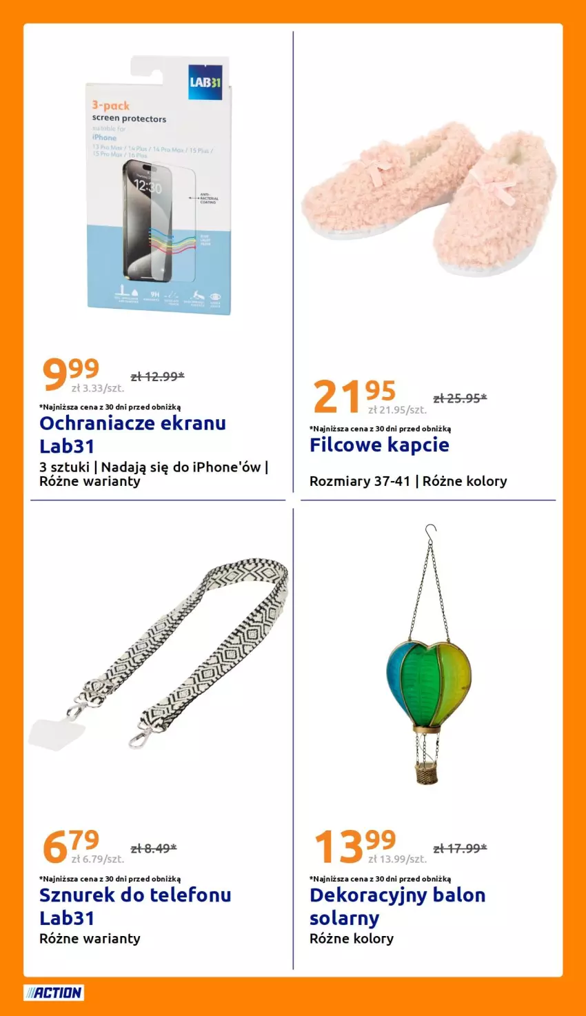 Gazetka promocyjna Action - Gazetka tydzień 34 2026 - ważna 19.08 do 25.08.2026 - strona 29 - produkty: Kapcie, Sznurek, Telefon