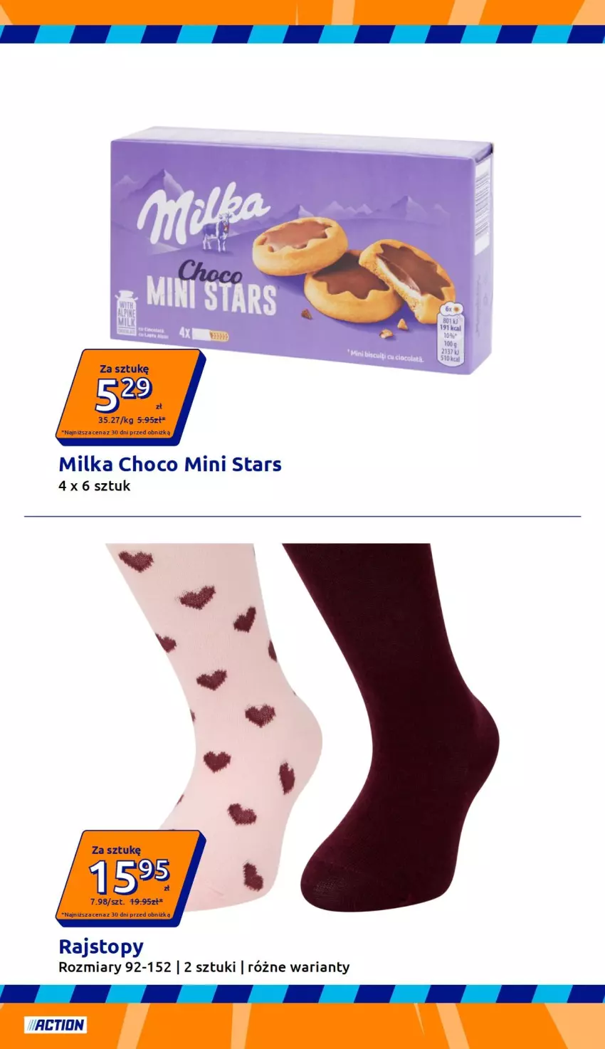 Gazetka promocyjna Action - Gazetka tydzień 40 2026 - ważna 30.09 do 06.10.2026 - strona 13 - produkty: Milka, Rajstopy, Top