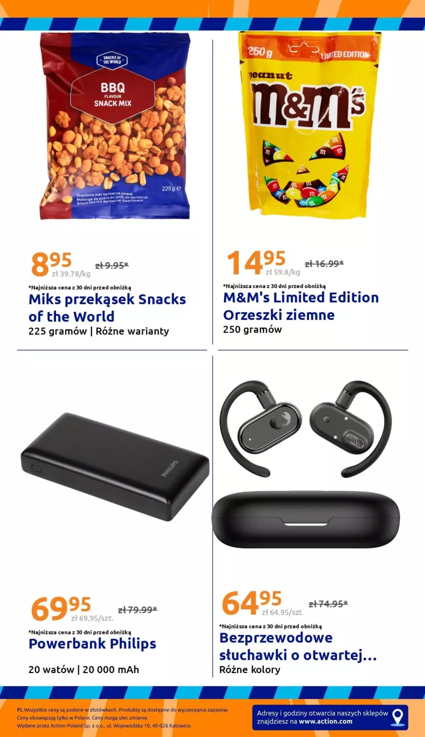 Gazetka promocyjna Action - Gazetka tydzień 40 2026 - ważna 30.09 do 06.10.2026 - strona 38 - produkty: Dres, Gra, Orzeszki, Orzeszki ziemne, Philips, Powerbank