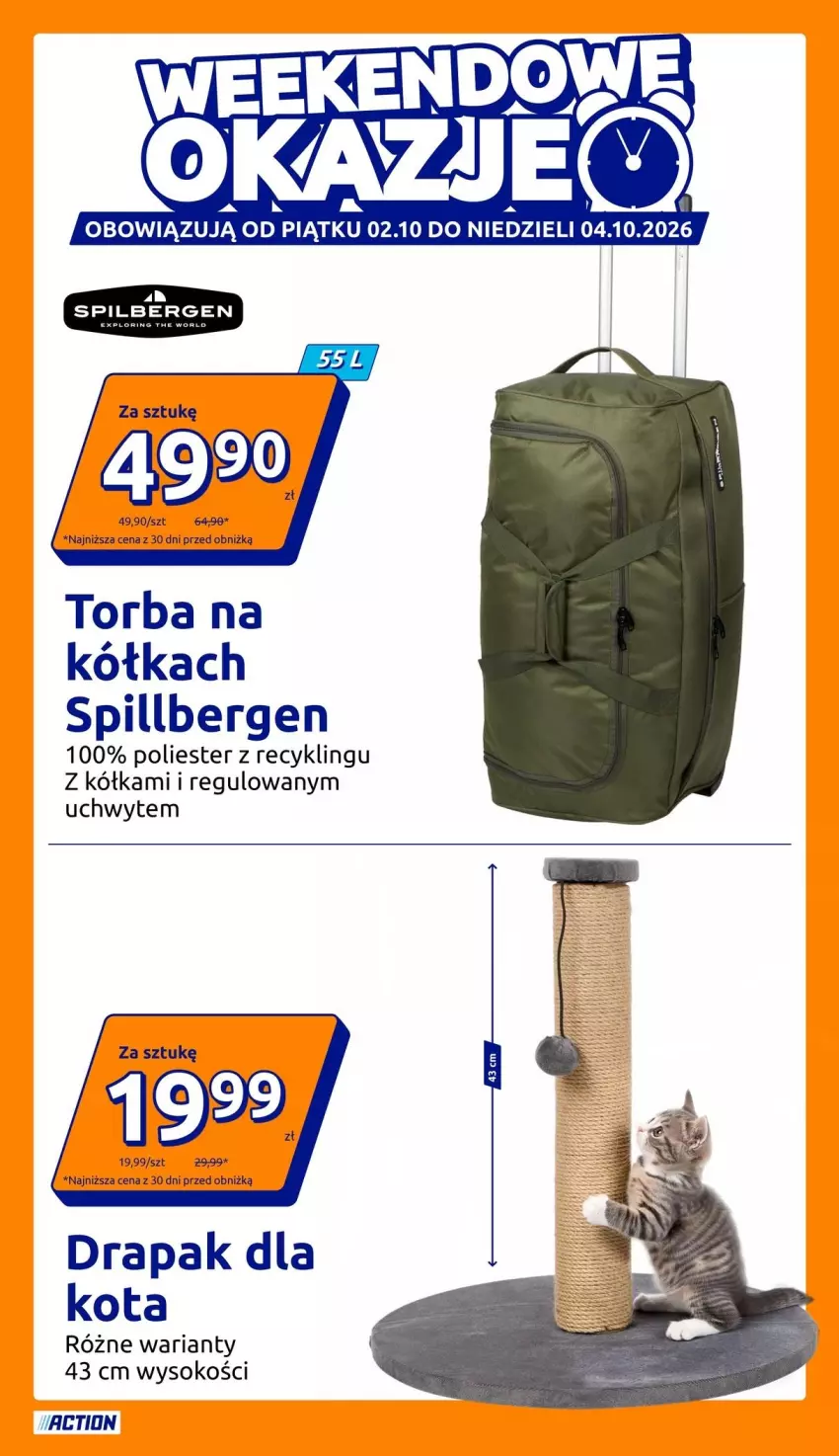 Gazetka promocyjna Action - Gazetka tydzień 40 2026 - ważna 30.09 do 06.10.2026 - strona 7 - produkty: Drapak, Sok, Torba