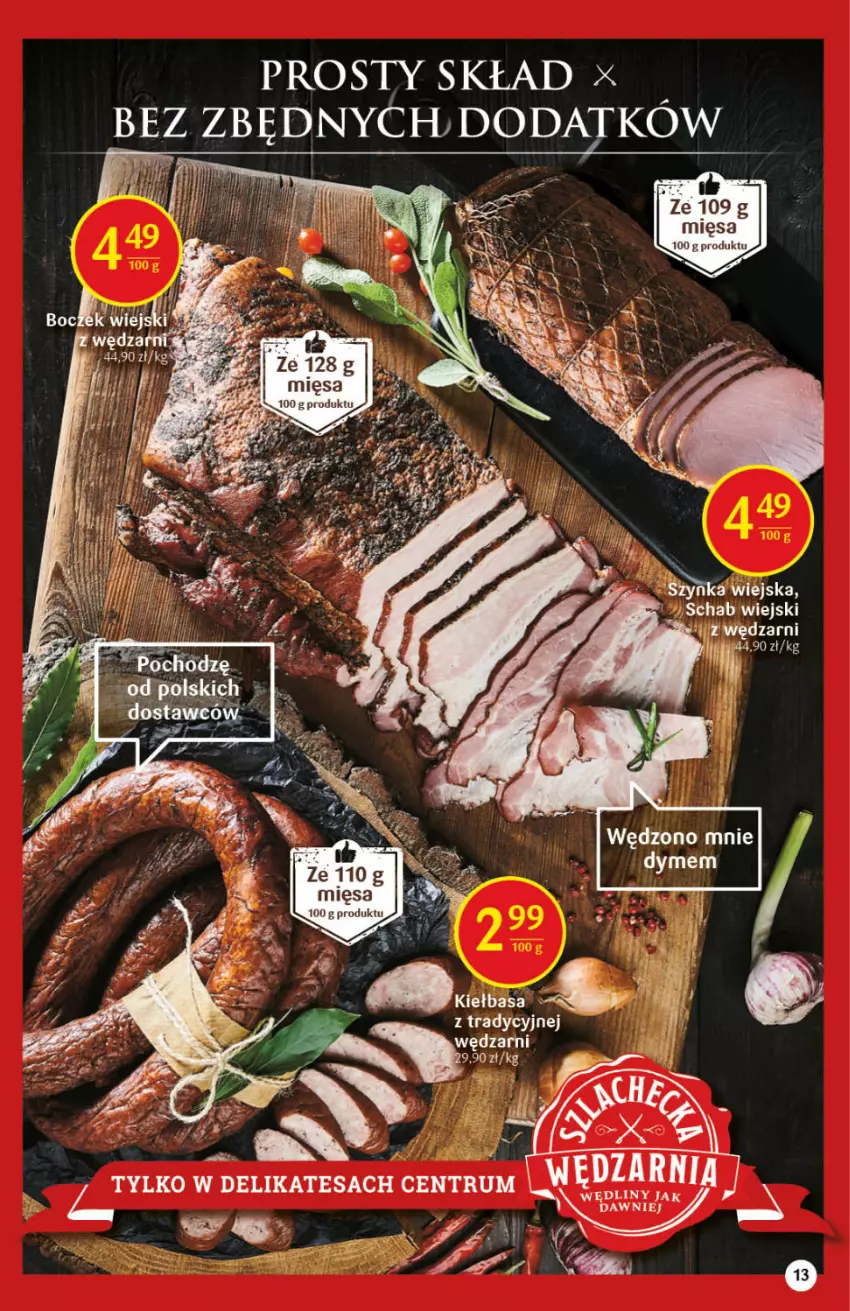 Gazetka promocyjna Delikatesy Centrum - Gazetka DC44 n. fresh - ważna 04.11 do 09.11.2021 - strona 13 - produkty: Kiełbasa, Rum, Stek, Szynka