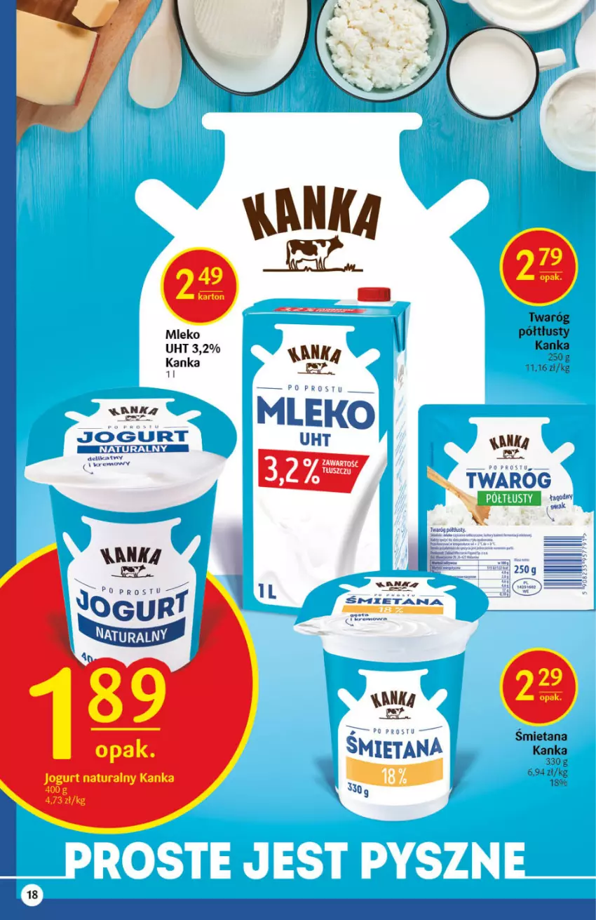 Gazetka promocyjna Delikatesy Centrum - Gazetka DC44 n. fresh - ważna 04.11 do 09.11.2021 - strona 18 - produkty: Jogurt, Mleko, Twaróg