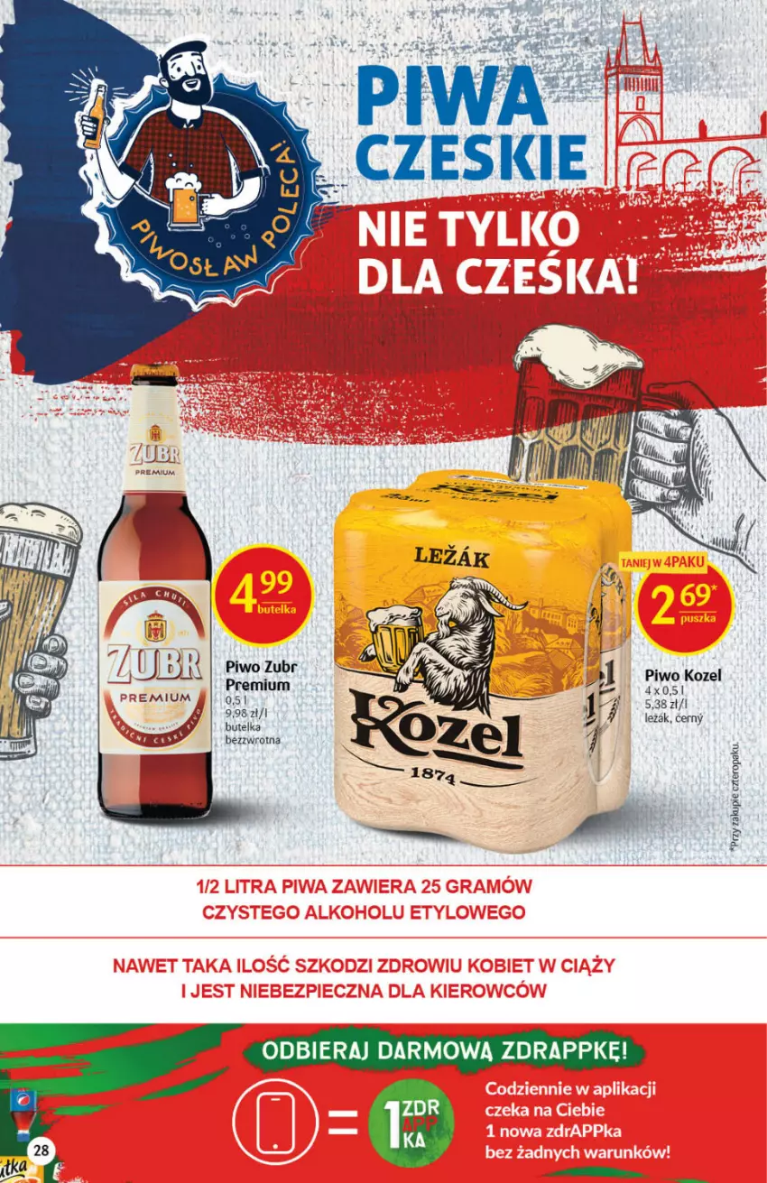 Gazetka promocyjna Delikatesy Centrum - Gazetka DC44 n. fresh - ważna 04.11 do 09.11.2021 - strona 28 - produkty: Kozel, Piwo