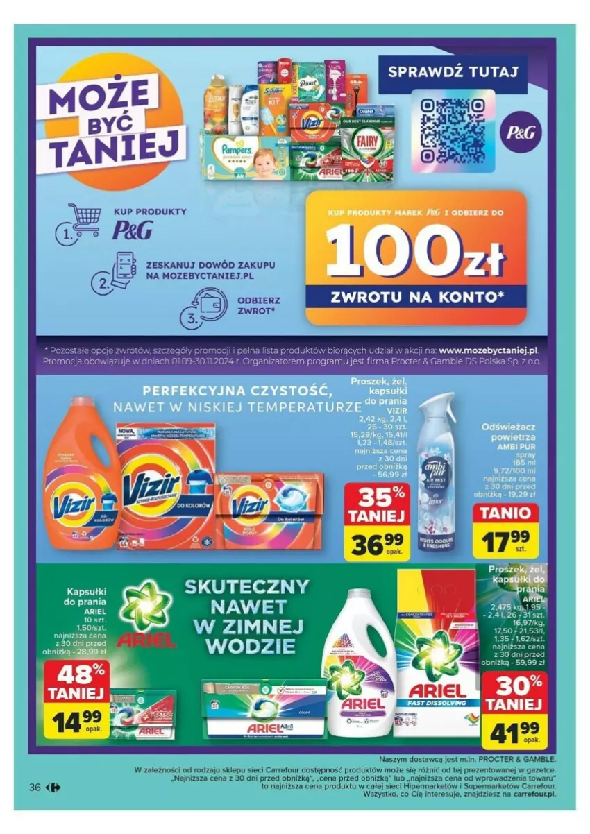 Gazetka promocyjna Carrefour - ważna 04.11 do 09.11.2024 - strona 30 - produkty: Ariel