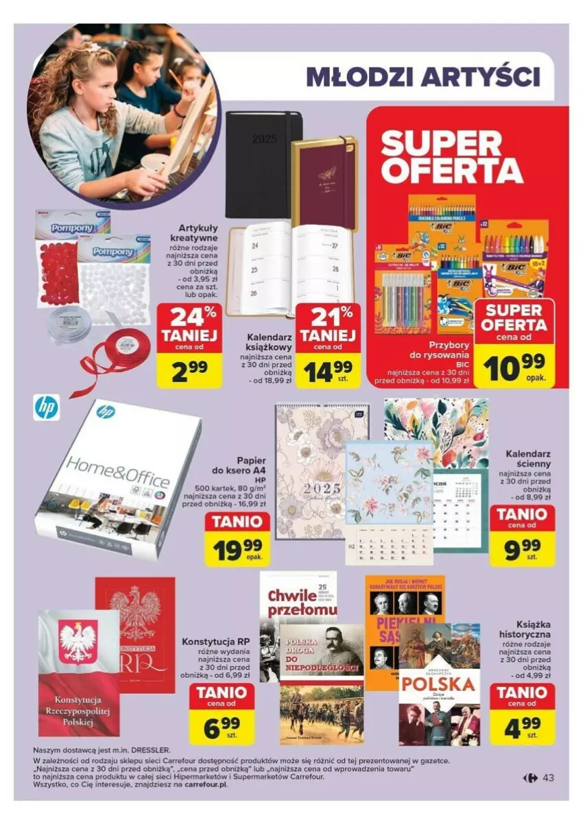 Gazetka promocyjna Carrefour - ważna 04.11 do 09.11.2024 - strona 38 - produkty: Dres, Kalendarz, Książka, Papier, Ser