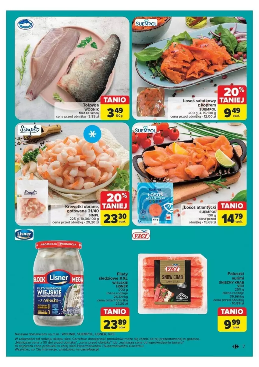 Gazetka promocyjna Carrefour - ważna 04.11 do 09.11.2024 - strona 49 - produkty: Lisner, Suempol, Surimi, Tołpyga