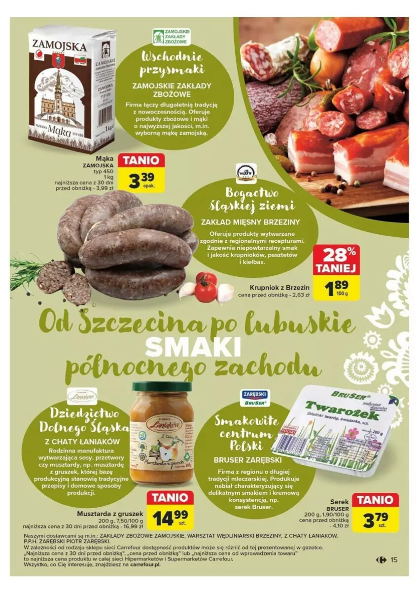 Gazetka promocyjna Carrefour - ważna 04.11 do 09.11.2024 - strona 7 - produkty: Fa, Mąka, Mus, Musztarda, Pasztet, Ser, Serek