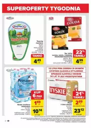 Gazetka promocyjna Carrefour - Gazetka - ważna od 09.11 do 09.11.2024 - strona 12 - produkty: Piwa, Piwo, Cheddar, Sok, Ser, Gra, Mazdamer, Piątnica, Primavera, Tyskie, Mlekovita, LANA, Sokół, Prima, Gouda, Woda, Mleko