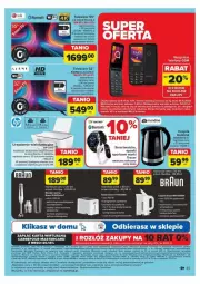 Gazetka promocyjna Carrefour - Gazetka - ważna od 09.11 do 09.11.2024 - strona 40 - produkty: Piec, Top, Sok, Rum, Por, Pur, NBA, Gra, Acer, Telefon, Blender ręczny, Blender, Czajnik, Tablet, Tran, Parka, Smartwatch, Urządzenie wielofunkcyjne, Sport, Telewizor, Braun, Olej, Smartfon, LG, HP, Fa