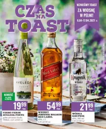 Gazetka promocyjna Biedronka - Czas na Toast - Wiosna - Gazetka - ważna od 17.04 do 17.04.2021 - strona 1 - produkty: Gra, Johnnie Walker, Wódka, Whisky, Krupnik