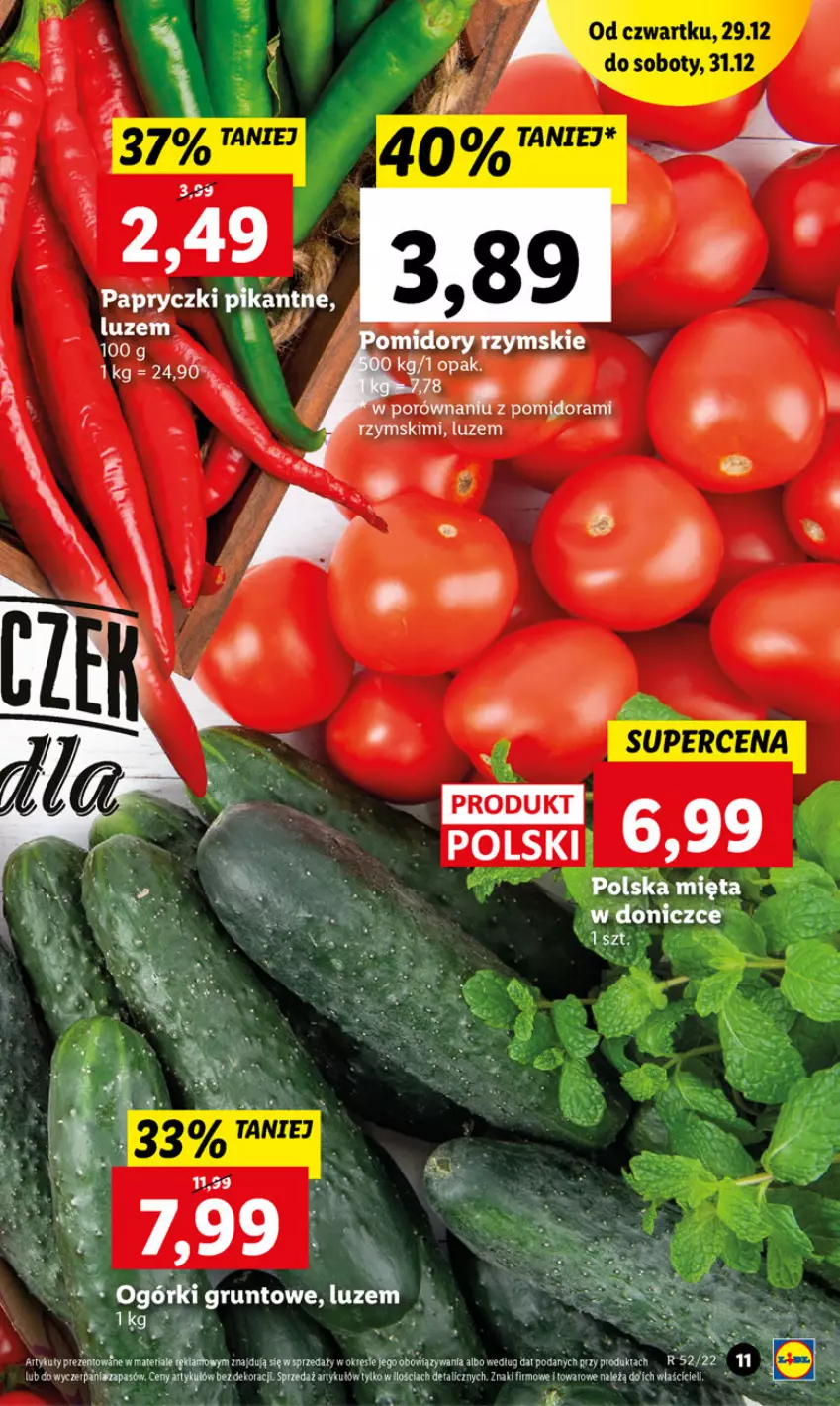 Gazetka promocyjna Lidl - GAZETKA - ważna 29.12 do 31.12.2022 - strona 11 - produkty: Grunt, Mięta