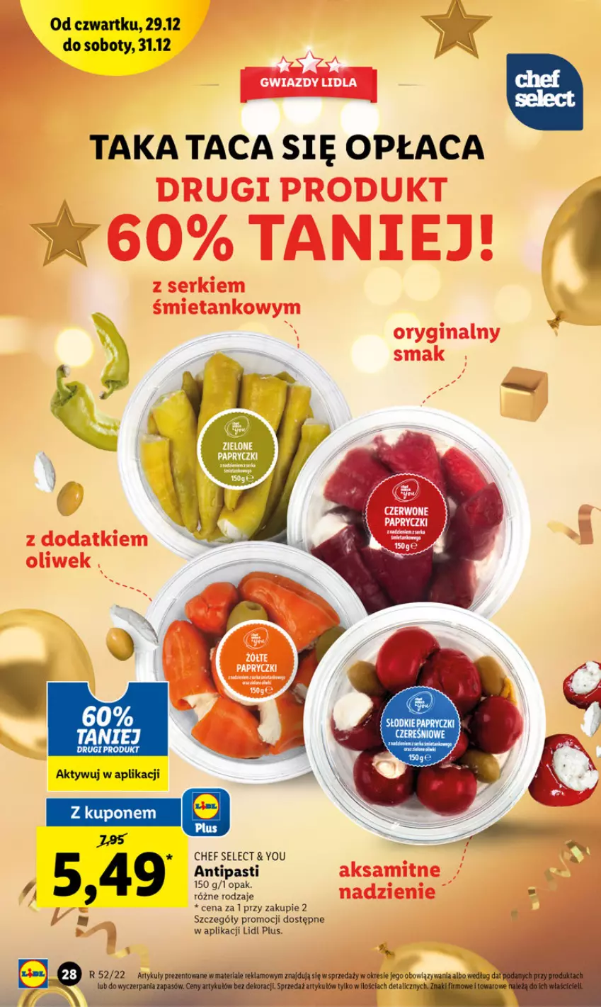 Gazetka promocyjna Lidl - GAZETKA - ważna 29.12 do 31.12.2022 - strona 28 - produkty: Taca