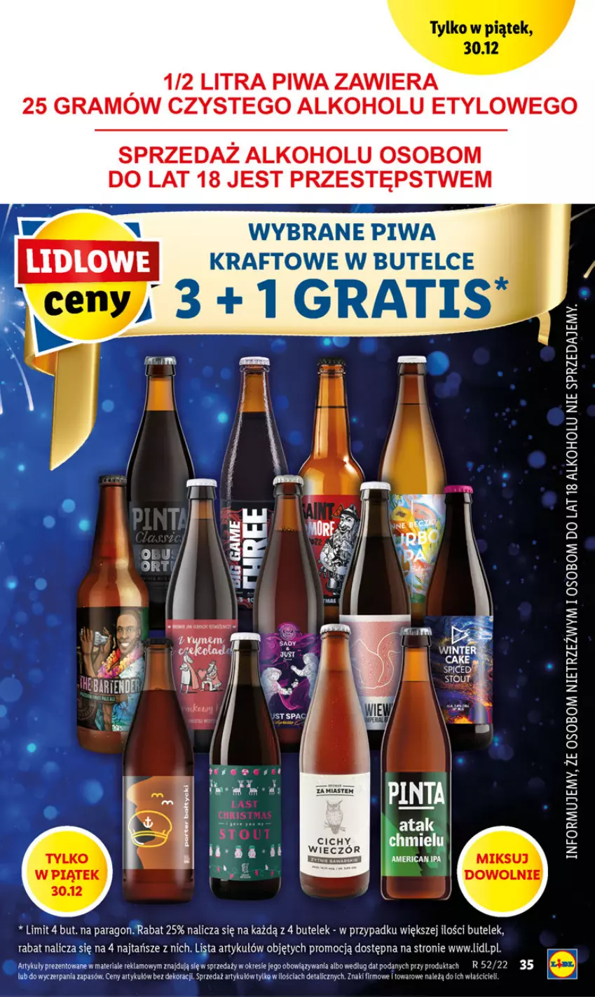 Gazetka promocyjna Lidl - GAZETKA - ważna 29.12 do 31.12.2022 - strona 37 - produkty: Gra, Piwa