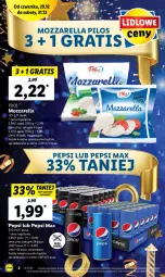 Gazetka promocyjna Lidl - GAZETKA - Gazetka - ważna od 31.12 do 31.12.2022 - strona 2 - produkty: Mozzarella, Gra, Pepsi max, Pepsi, Olej