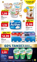 Gazetka promocyjna Lidl - GAZETKA - Gazetka - ważna od 31.12 do 31.12.2022 - strona 23 - produkty: Jogurt naturalny, Ser, Por, Danone, Twaróg, Jogurt, Actimel, Serek homogenizowany, Serek, Pilos, Twaróg półtłusty, Kinder