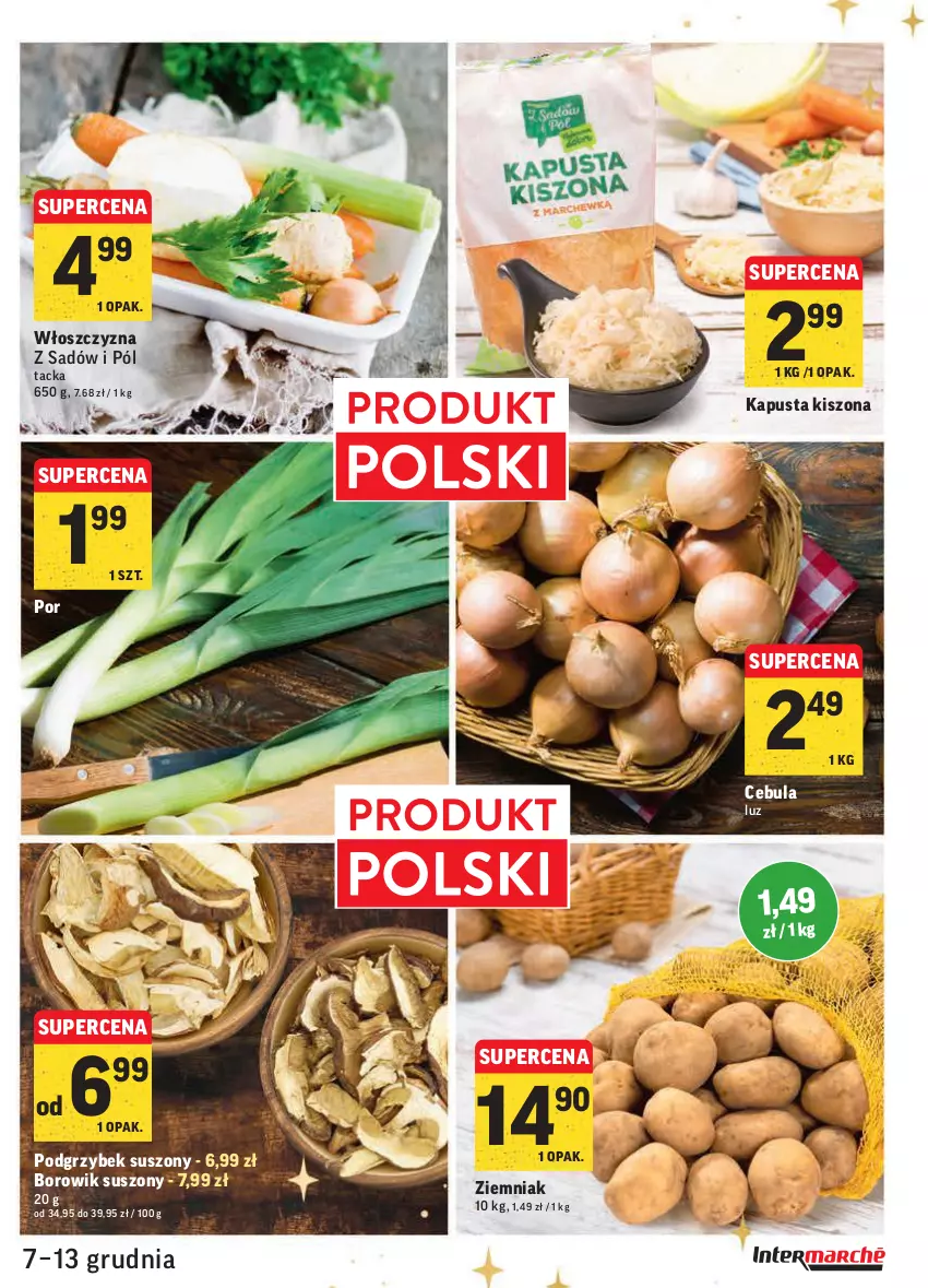 Gazetka promocyjna Intermarche - Gazetka promocyjna - ważna 07.12 do 13.12.2021 - strona 19 - produkty: Cebula, Por