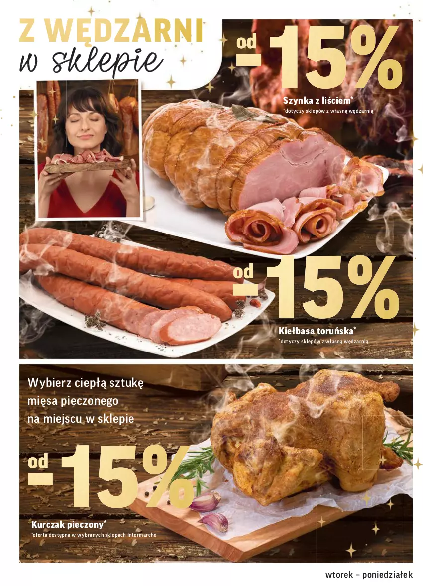 Gazetka promocyjna Intermarche - Gazetka promocyjna - ważna 07.12 do 13.12.2021 - strona 26 - produkty: Kiełbasa, Kurczak, Piec, Szynka