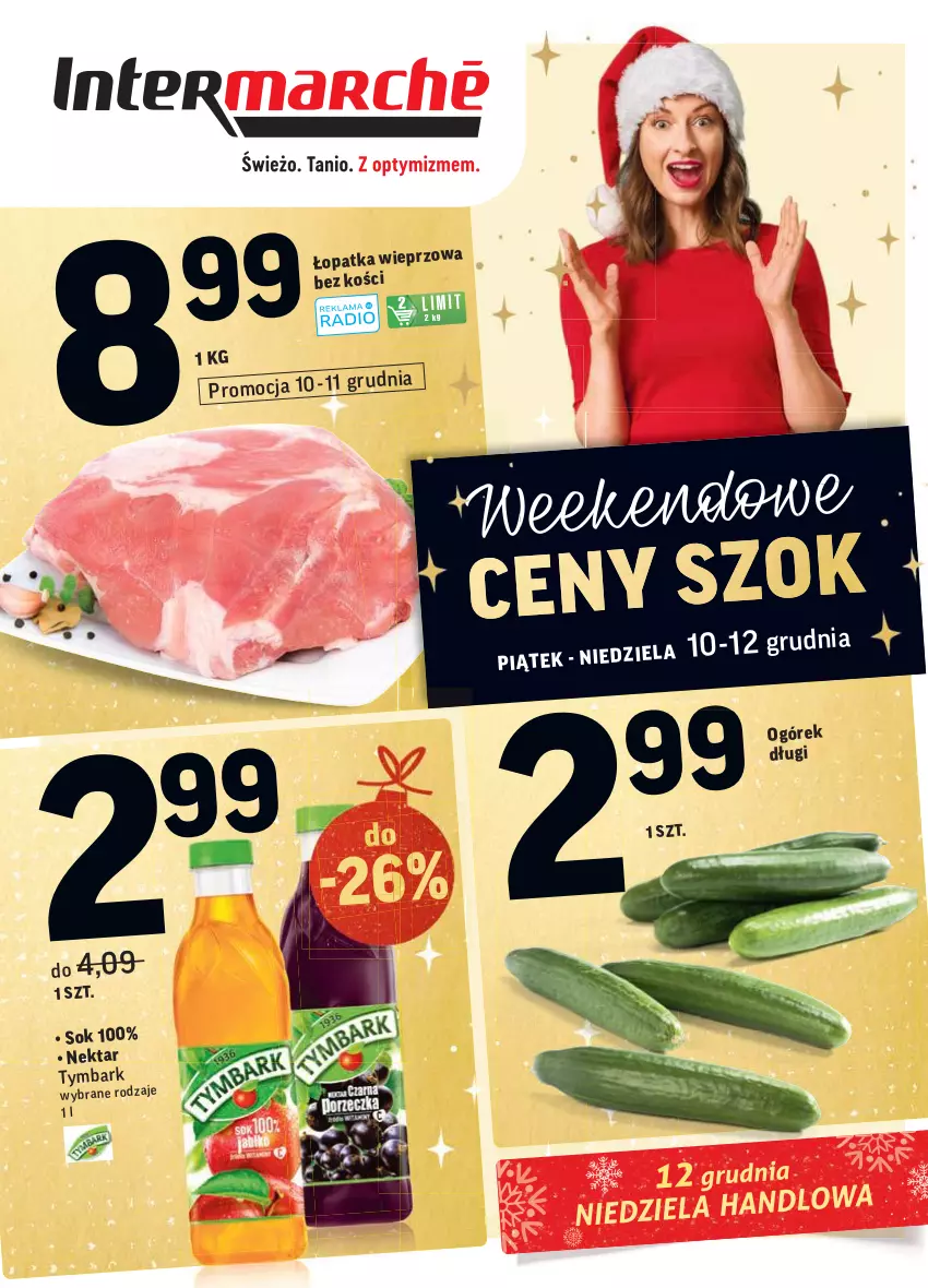 Gazetka promocyjna Intermarche - Gazetka promocyjna - ważna 07.12 do 13.12.2021 - strona 48 - produkty: Ogórek, Sok, Tymbark