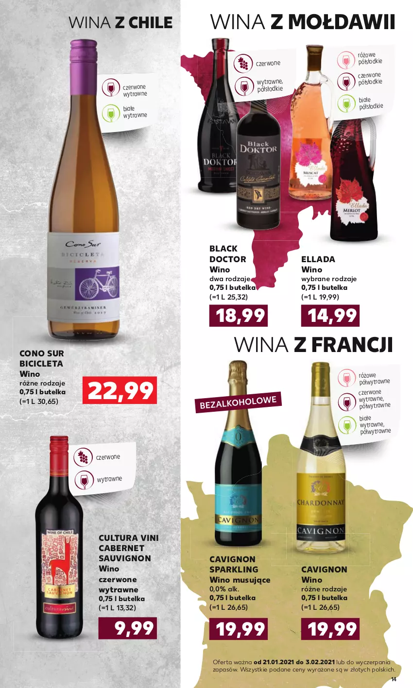 Gazetka promocyjna Kaufland - Barek - ważna 21.01 do 03.02.2021 - strona 14 - produkty: BIC, Cabernet Sauvignon, Lack, Mus, Wino, Wino czerwone, Wino musujące