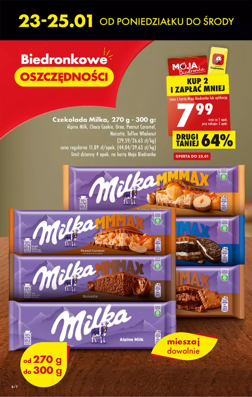 Gazetka promocyjna Biedronka - Gazetka - Biedronka.pl - ważna 23.01 do 28.01.2023 - strona 6 - produkty: Czekolada, Milka, Oreo