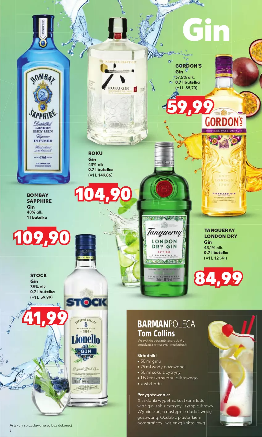 Gazetka promocyjna Kaufland - Barek Kauflandu - ważna 18.05 do 31.05.2023 - strona 7 - produkty: Cytryny, Gin, Lanki, Plasterki, Sok, Stock, Syrop