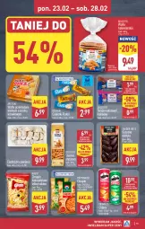 Gazetka promocyjna Aldi - Pełna oferta - Gazetka - ważna od 28.02 do 28.02.2026 - strona 15 - produkty: Cukier, Chipsy, Daktyle, Chrupki, Wafle, Przysnacki, Pringles, Cukierki, Kakao