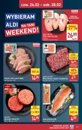 Gazetka promocyjna Aldi - Pełna oferta - Gazetka - ważna od 28.02 do 28.02.2026 - strona 33 - produkty: Kurczak, Mięso mielone, Sok, Sokołów, Mięsne specjały, Burger, Mięso