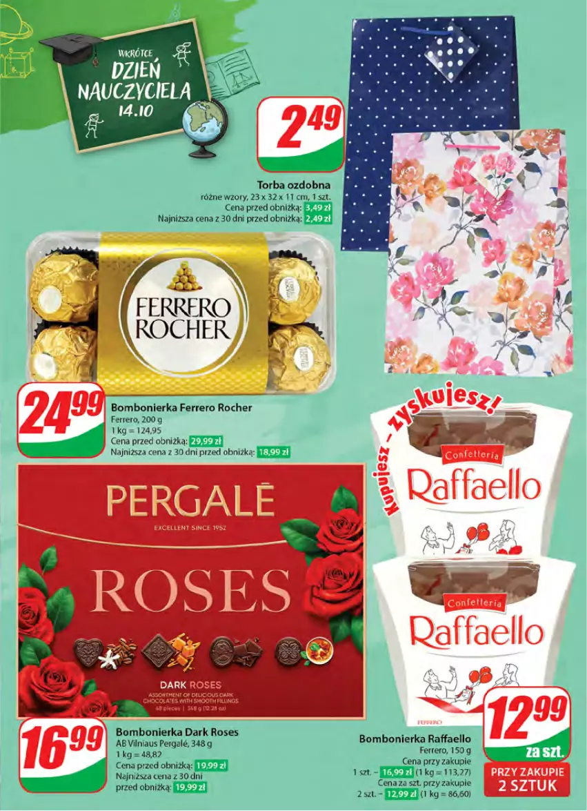 Gazetka promocyjna Dino - Gazetka 40 / 2024 - ważna 02.10 do 08.10.2024 - strona 11 - produkty: Fa, Ferrero, Ferrero Rocher, Raffaello, Torba