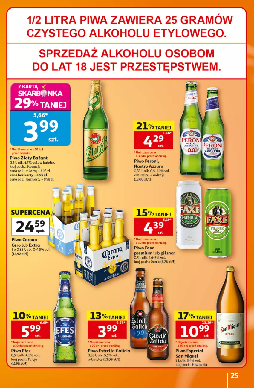 Gazetka promocyjna Auchan - 30 Lat Hipermarket - ważna 06.08 do 12.08.2026 - strona 25 - produkty: Fa, Gra, Piwa, Piwo