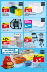 Gazetka promocyjna Auchan - 30 Lat Hipermarket - Gazetka - ważna od 12.08 do 12.08.2026 - strona 17 - produkty: Krzesło składane, Puf, Pojemnik, Taboret, Pojemnik plastikowy, Pojemnik do przechowywania, Danio, Krzesło, Taboret składany