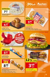 Gazetka promocyjna Auchan - 30 Lat Hipermarket - Gazetka - ważna od 12.08 do 12.08.2026 - strona 21 - produkty: Sos, Przekąska śledziowa, Kask, Bułeczki, Burger, Olej