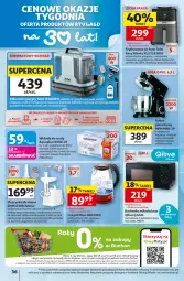 Gazetka promocyjna Auchan - 30 Lat Hipermarket - Gazetka - ważna od 12.08 do 12.08.2026 - strona 36 - produkty: Top, Gra, Czajnik, Aquaphor, Szynka, Tefal, Kuchenka mikrofalowa, Robot, Maszynka, Zelmer, Fa
