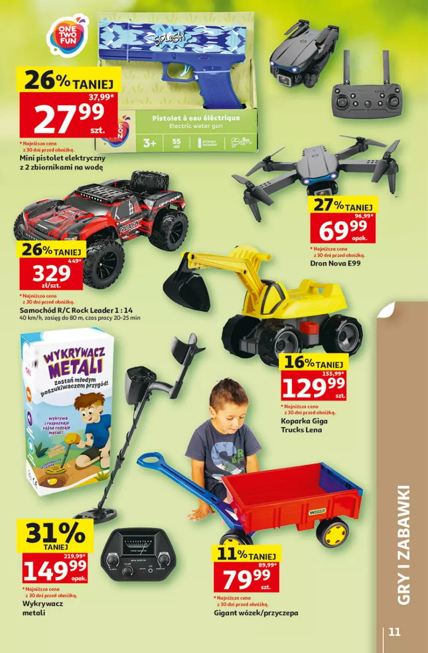Gazetka promocyjna Auchan - 30 Lat Hipermarkett - ważna 05.06 do 10.06.2026 - strona 11 - produkty: Parka, Pistolet, Por, Samochód, Wózek