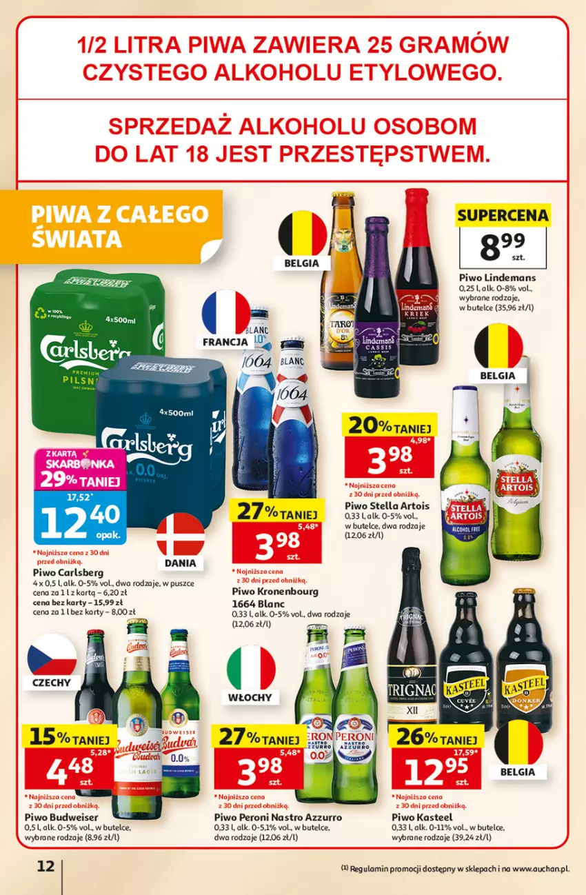 Gazetka promocyjna Auchan - 30 Lat Hipermarkett - ważna 05.06 do 10.06.2026 - strona 12 - produkty: Carlsberg, LG, Piwo, Ser