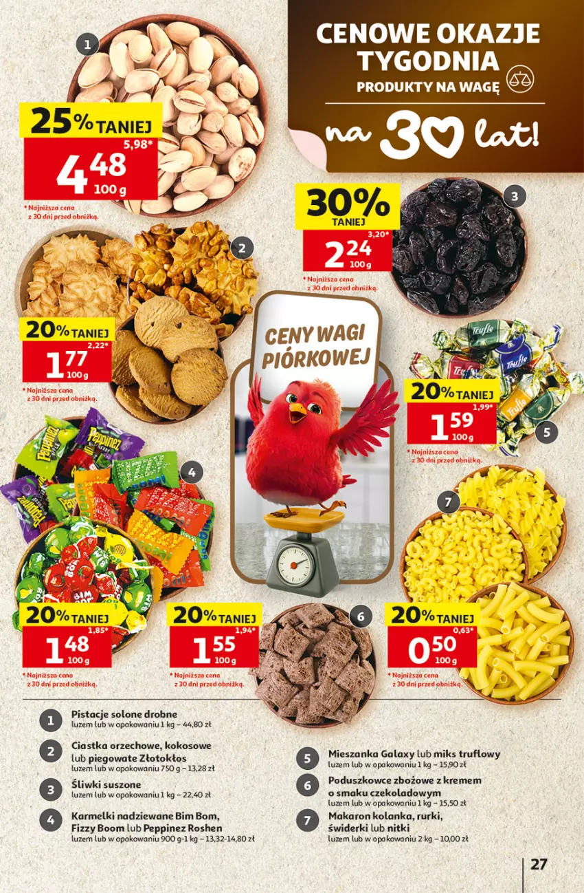 Gazetka promocyjna Auchan - 30 Lat Hipermarkett - ważna 05.06 do 10.06.2026 - strona 27 - produkty: Ciastka, Gala, Kokos, Makaron, Pistacje, Rurki