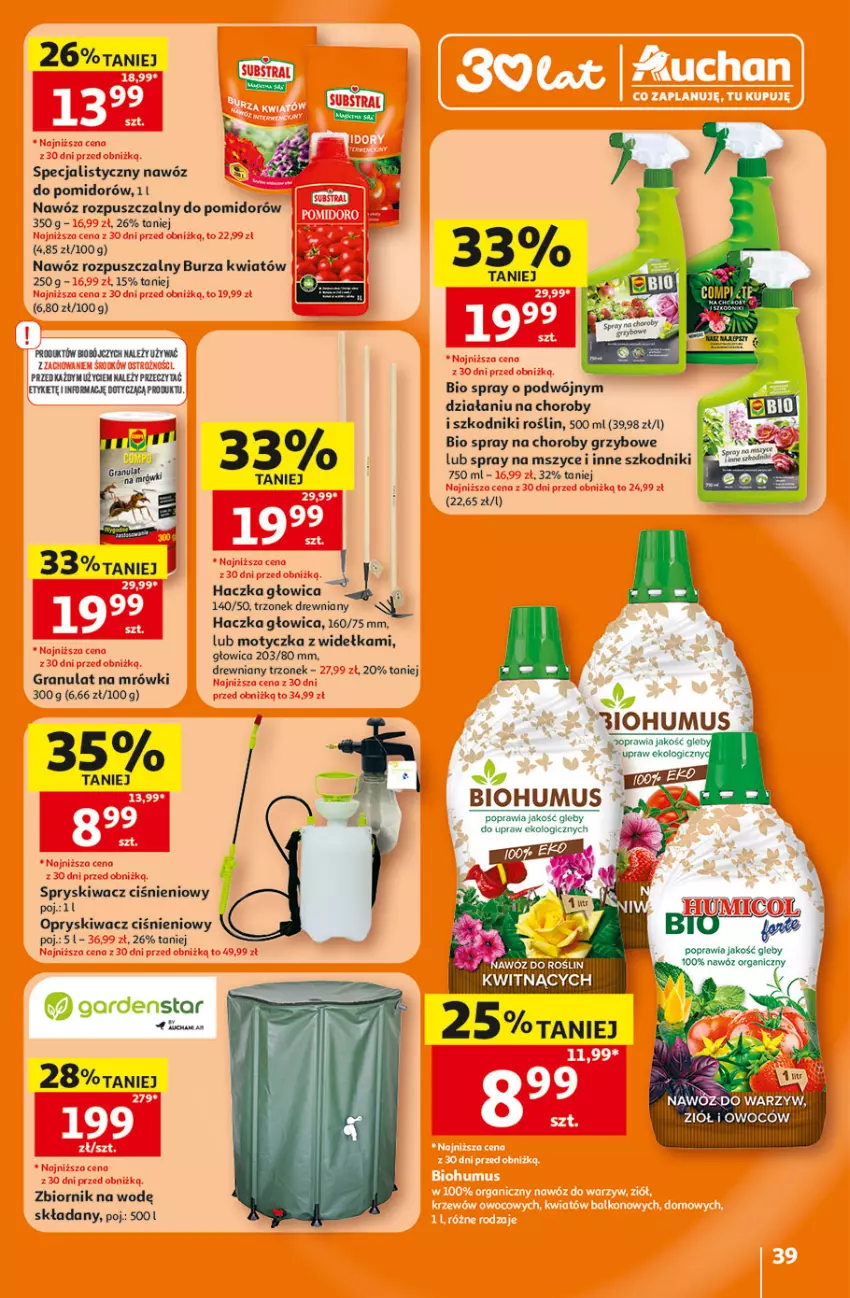 Gazetka promocyjna Auchan - 30 Lat Hipermarkett - ważna 05.06 do 10.06.2026 - strona 39 - produkty: Biohumus, Gra, Mus, Nawóz