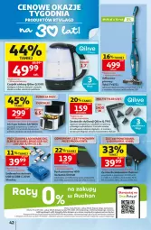 Gazetka promocyjna Auchan - 30 Lat Hipermarkett - Gazetka - ważna od 10.06 do 10.06.2026 - strona 42 - produkty: Odkurzacz, Top, Czajnik, Kosz, Dysk przenośny, Odkurzacz bezprzewodowy, Warka, LANA, Tefal, Grzałka, Rower, Płyta, Zelmer, Powerbank, Grill, PLATINET, Fa